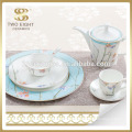 Ceramic cheap blue flower dinnerware set Guangzhou factory